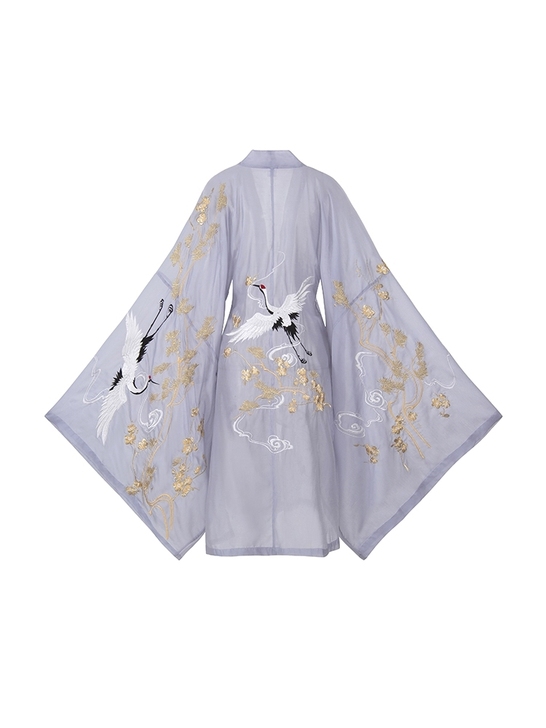 （收）标价收  十三余蓝花神大袖衫  s或...