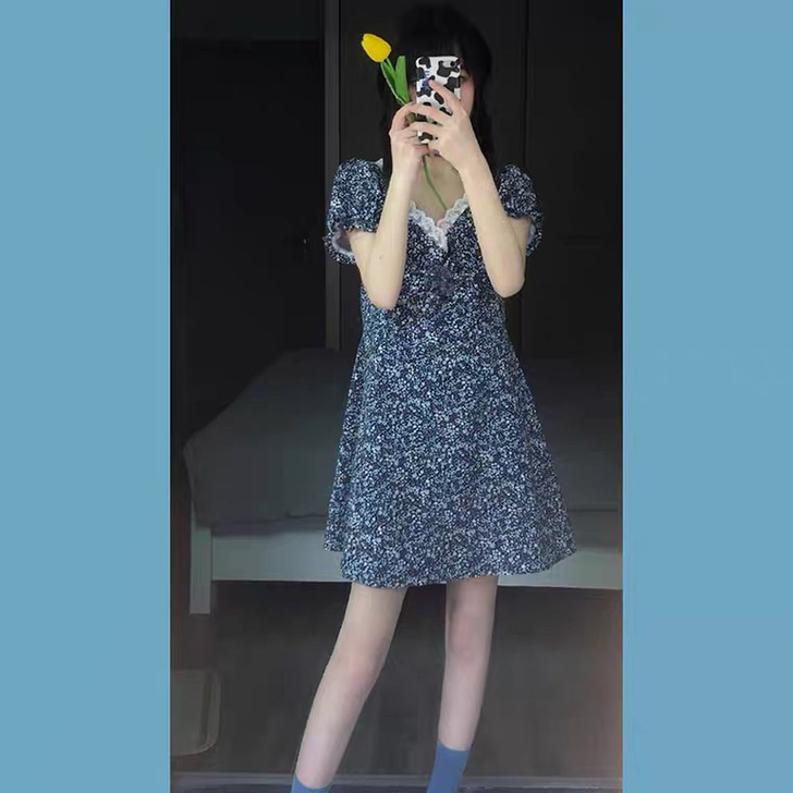 文艺碎花裙
