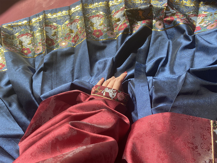 桑谣记汉服 明制 攒花兔 仿妆花眉子对襟立...