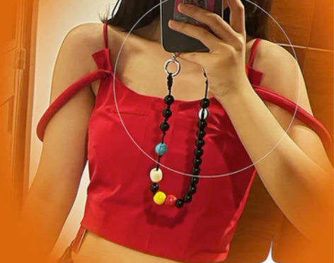 美美手机链 美美同款手机链 挂件ins 串...