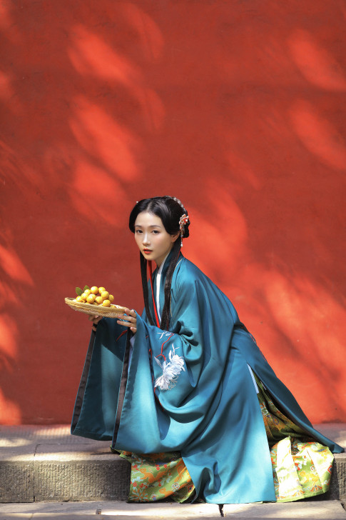 兰若庭 汉服 乘黄 明制披风