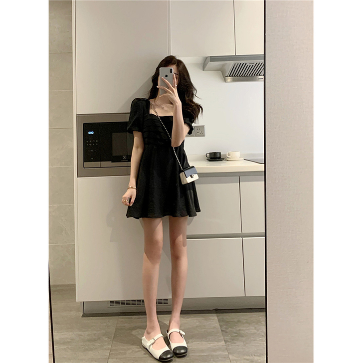 连衣裙黑色s码 八成新