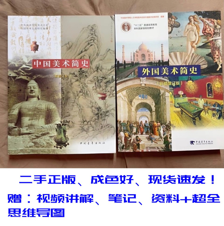 二手正版考研中国美术简史外国美术简史央美版...