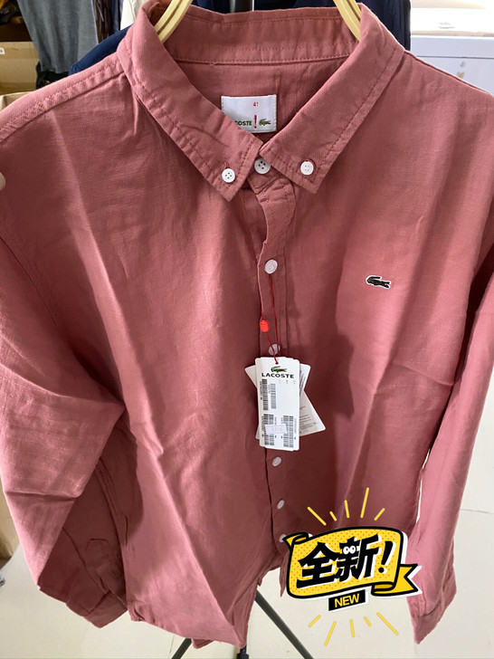 全新最后2件E鱼男士休闲长袖衬衫43码可以...