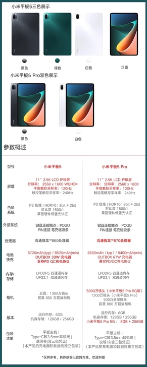 小米5平板pro    6+256  黑色...