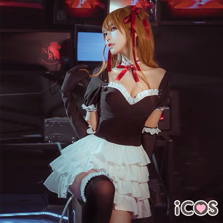 EVA 明日香哥特cos 洋装全套 连衣裙...