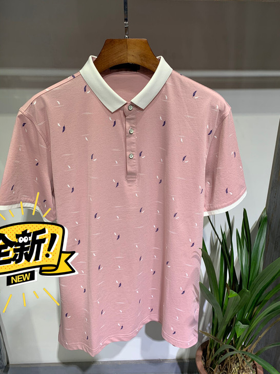男士短袖T恤翻领T恤衫