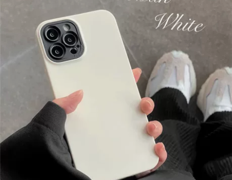 简约纯色液态硅胶适用iphone14手机壳...