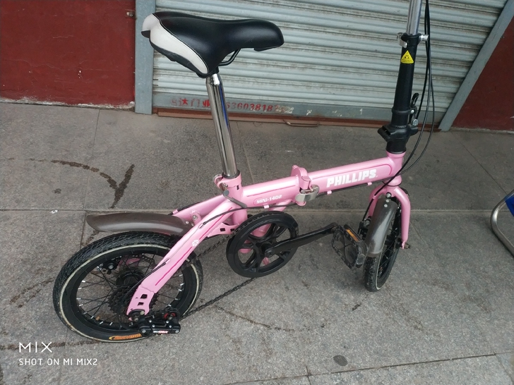 菲利普14寸折叠自行车半价出售，非常新，胎...