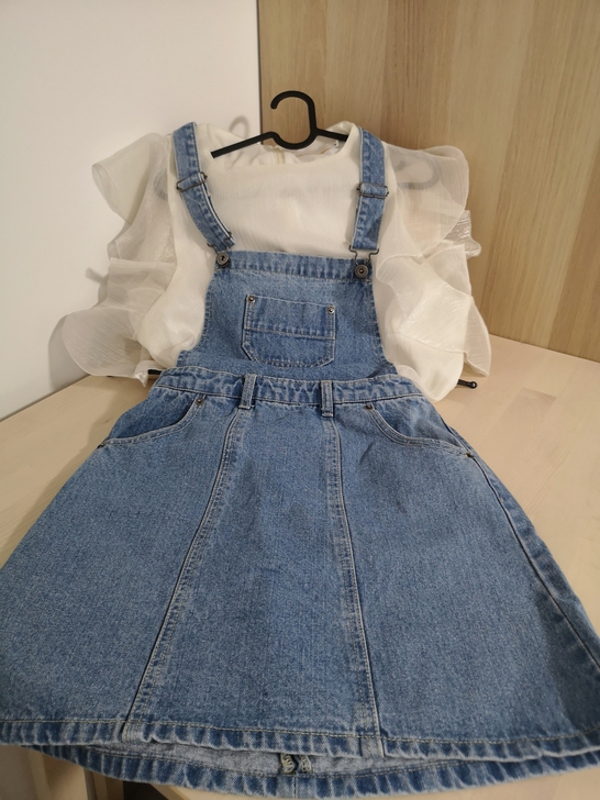 减龄背带裙 可直接卸除背带当半身裙穿 背带...