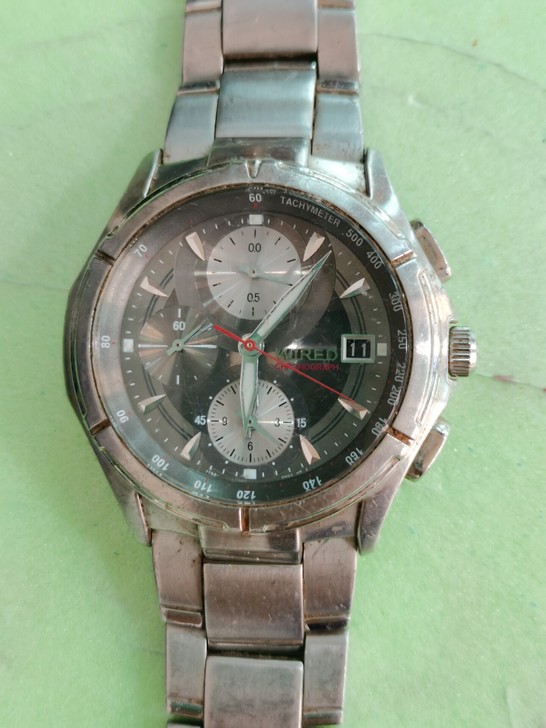 精工w ired手表，没试过电池，没清洗，...