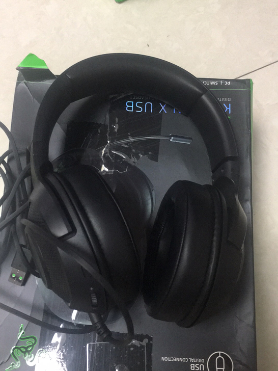 雷蛇北海巨妖USB接口耳机，成色99新，功...