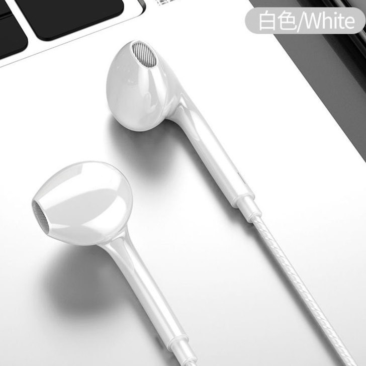 马卡龙线控带麦手机耳机线入耳式适用于华为v...