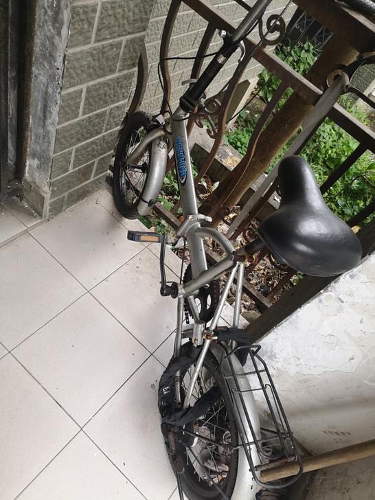 18寸折叠自行车，上海产品，正常使用。