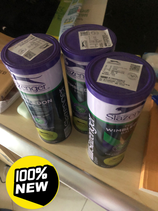 Slazenger施史莱辛格网球铁罐装温网...