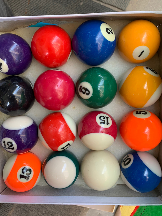 闲置台球5副100