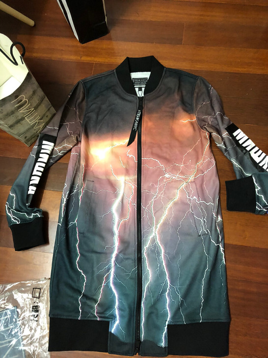 mishkanyc大眼球潮牌国内长款拉链棒...