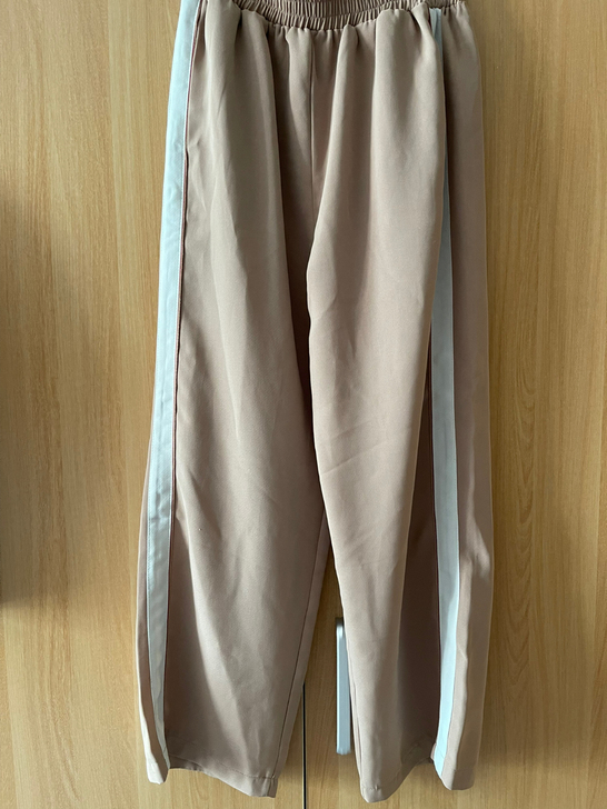 卡其色 松紧腰休闲裤女款 适合160##a...