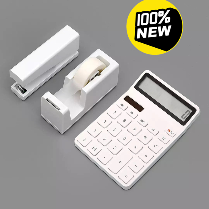 小米KACO乐迈桌面计算器3件套12位大屏...