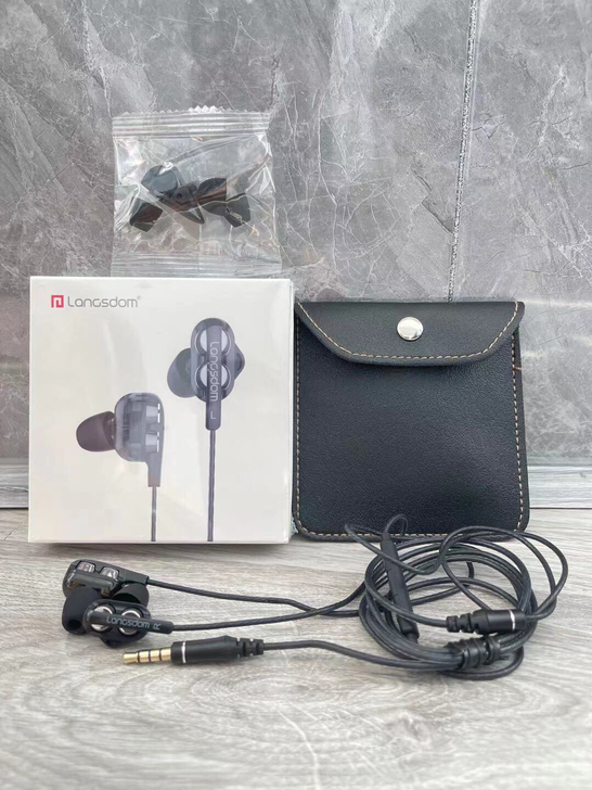 全新兰士顿D4耳机重低音入耳式手机有线降噪...