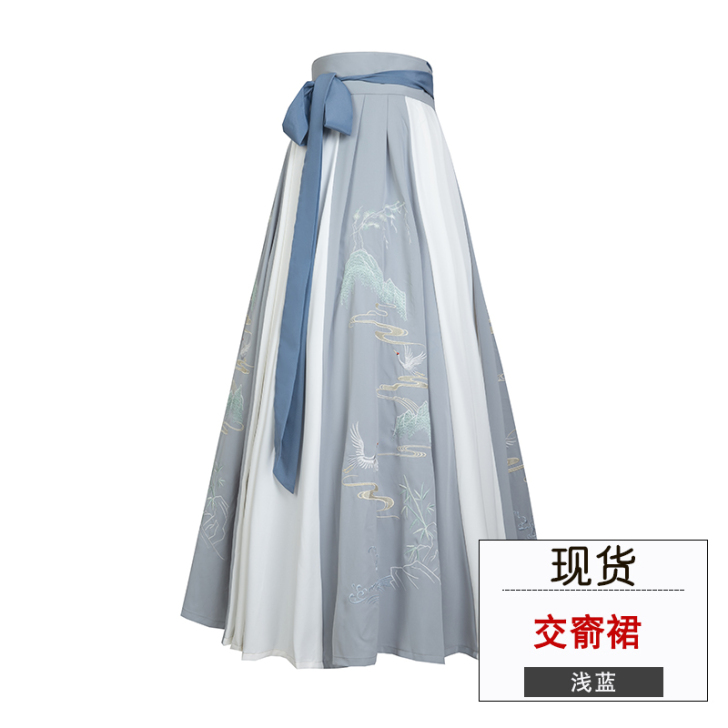 重回汉唐清川晋制交领齐腰襦裙套装情侣装传统...