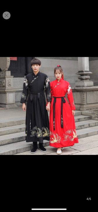 黑色汉服，全新