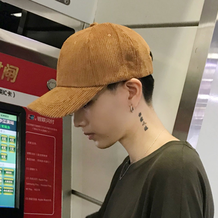 帽子男潮人韩版百搭基础款棒球帽男秋天冬季灯...