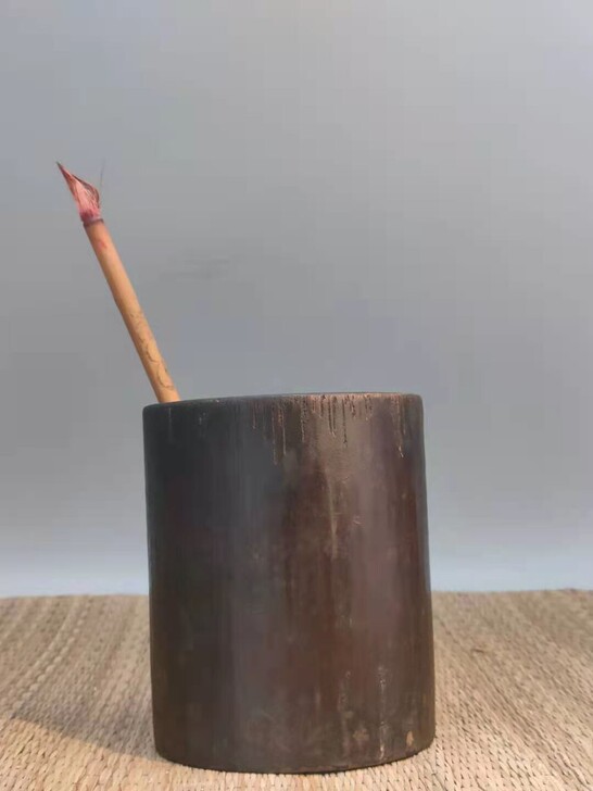 竹雕笔筒