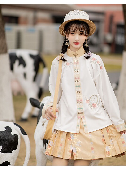 池夏 梦境奇缘:茶话会 立领短衫短百迭裙原...