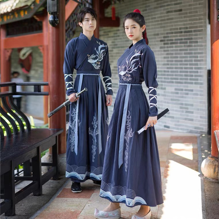 清思汉裳原创鲲鹏中国风汉服男魏晋风古装侠客...