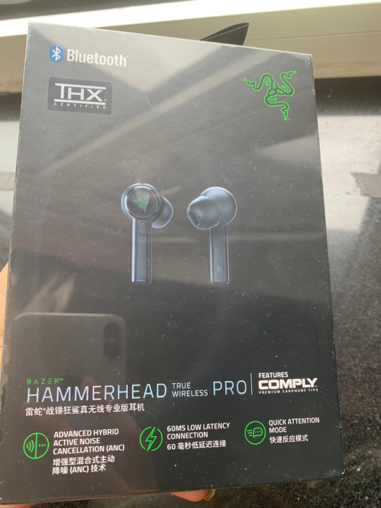 全新未拆封！！！Razer雷蛇战锤狂鲨真无...