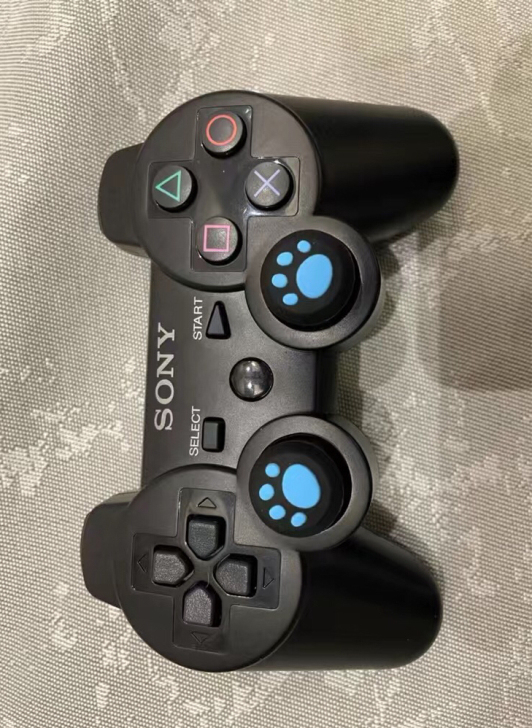 闲置 全新二代ps3手柄游戏机 六轴双震动...