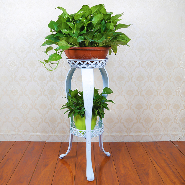 欧式多层阳台花架中式仿古落地花盆架客厅绿萝...