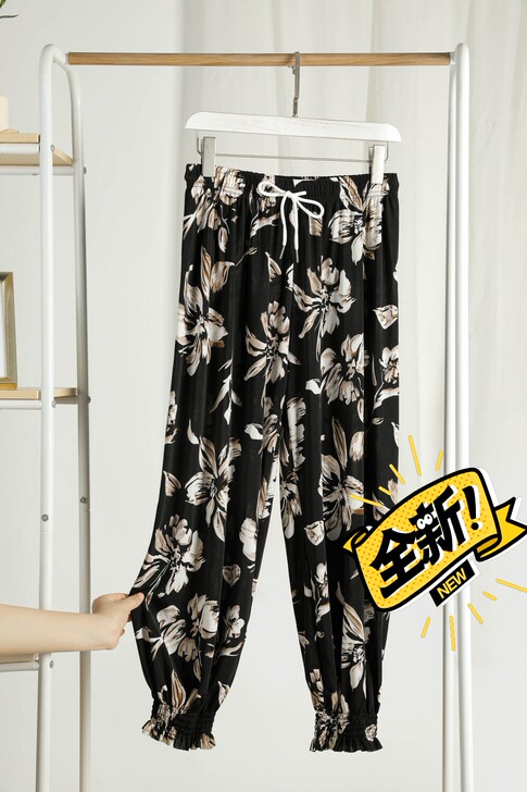 超喜欢的一款 南极人 冰丝裤新款高腰灯笼裤...