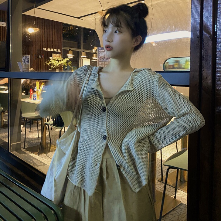 by1171 lazygirl~复古镂空针...
