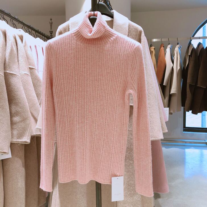 20秋冬新款高领羊绒衫女镂空羊毛衫套头修身...