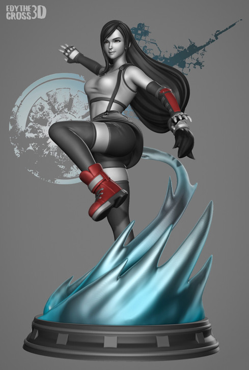 蒂法TIFA-动作版 蒂法 3D打印模型数...