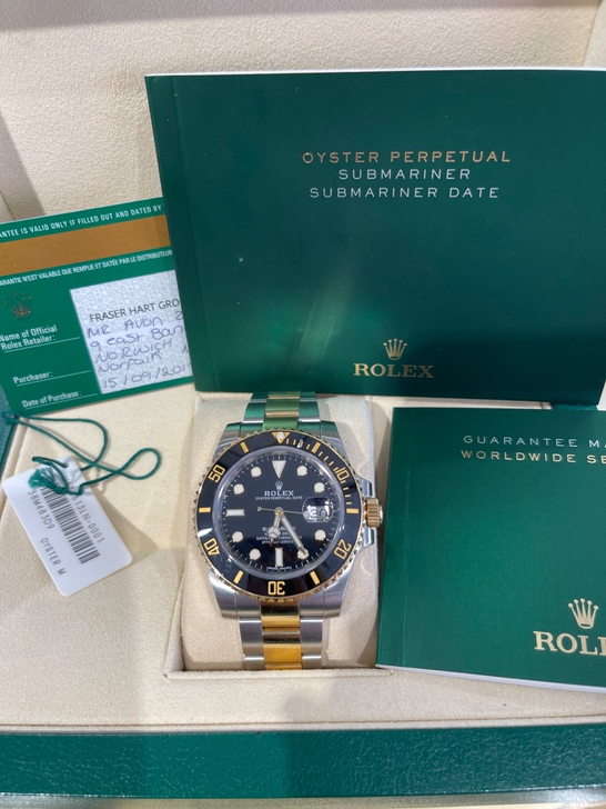 劳力士 潜航者116613系列 间金黑水鬼...