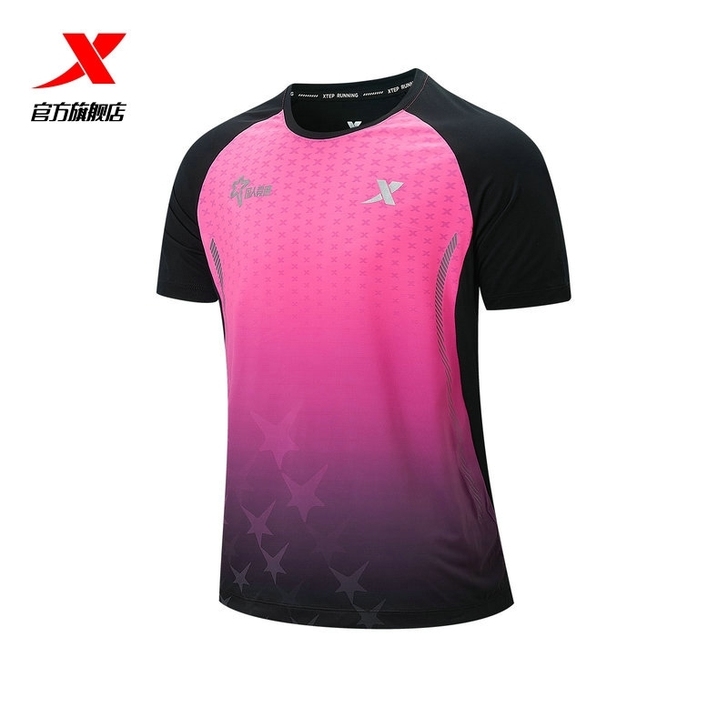 特步国人竞速系列跑步T恤男2021新款户外...