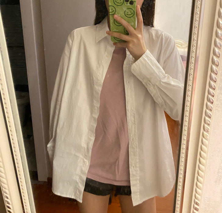 白色衬衫 均码 穿过一次99新