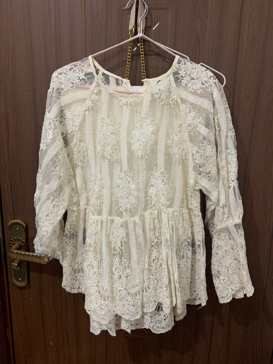 镂空蕾丝衫，原价99，便宜出！看图四，一点...