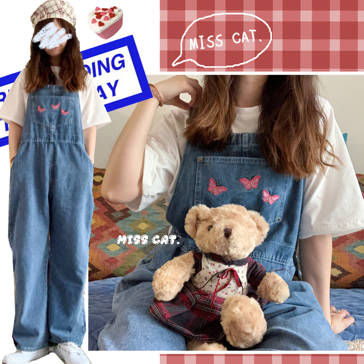 牛仔裤我买大了 建议微胖美美入 我174c...