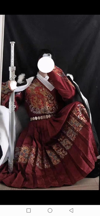 空谷记明制全新飞鱼服，定位线未拆，女l码朱...