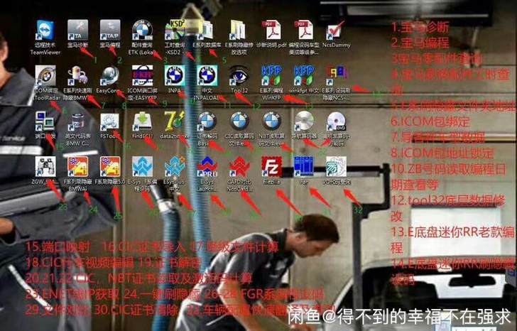 宝马专检全套维修软件远程在线安装包售后送培...