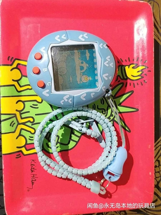 老拓麻歌子国产 电子宠物蓝色爱心