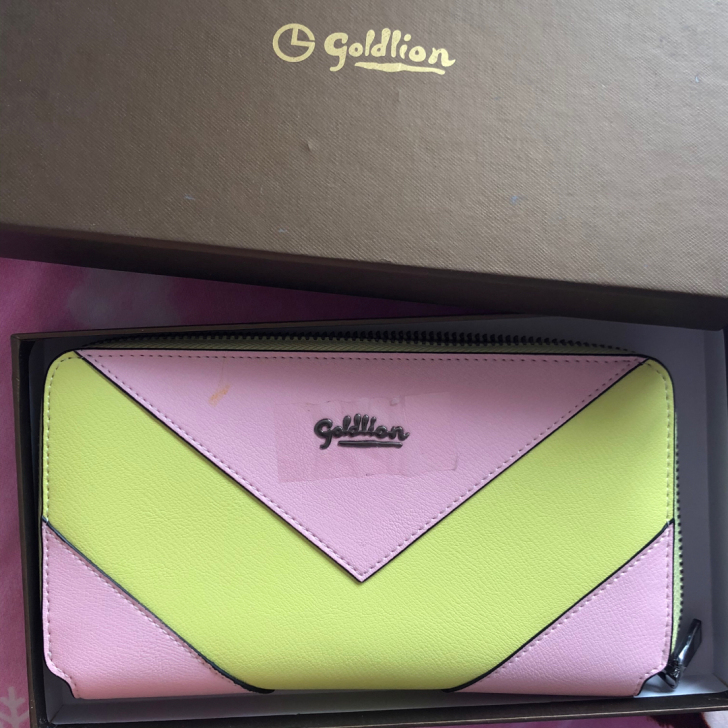 GOLDLION全新拼色钱包（微瑕）