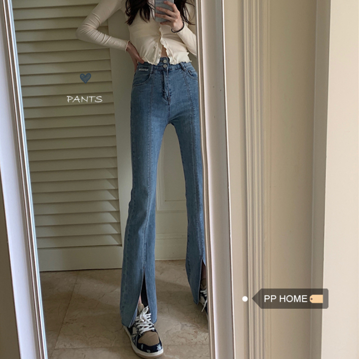 牛仔裤 穿过1次 我158偶尔会踩到....