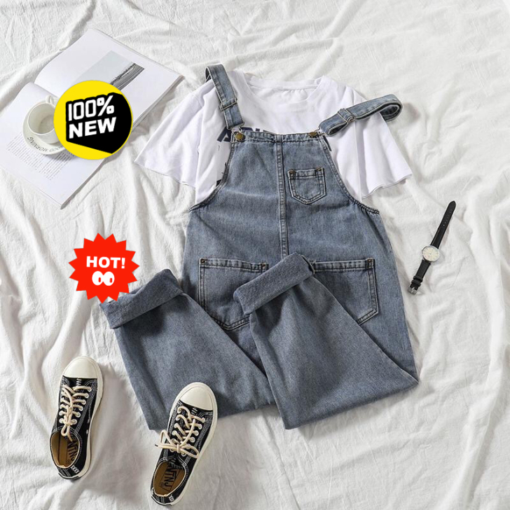清仓处理背带裤！vintage背带裤复古女...
