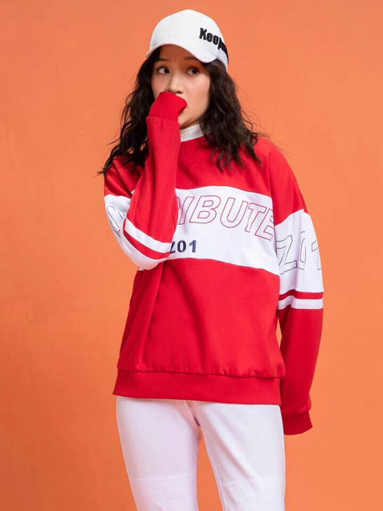 安踏运动卫衣女士套头潮流2021春季新款休...