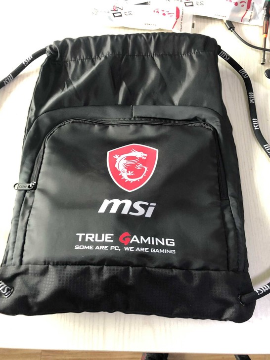 全新微星背包束口包微星背包随身口袋腰包微星...